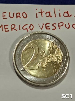 2 Euro Italia 2025 Amerigo Vespucci