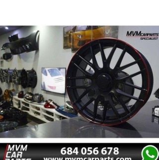 Llantas para Mercedes Tipo C63 Borde rojo