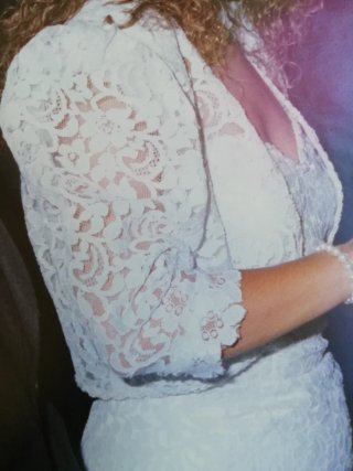 Vestido de Novia de Encaje de Guipur