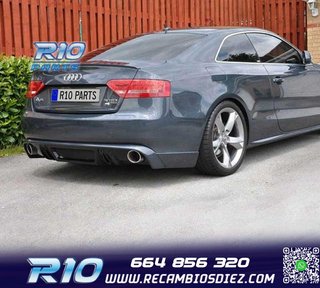 DIFUSOR AUDI A5 COUPE CABRIO 07-11 LOOK RS5
