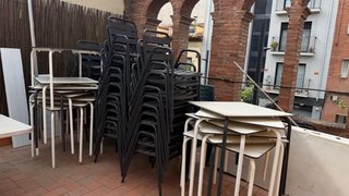 Lote 70 Sillas + 14 Mesas Aluminio