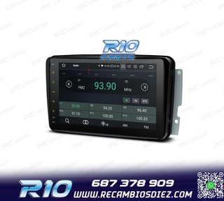 RADIO GPS ANDROID 12 PARA MERCEDES VIANO VITO C W203 A W168