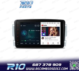 RADIO GPS ANDROID 12 PARA MERCEDES VIANO VITO C W203 A W168