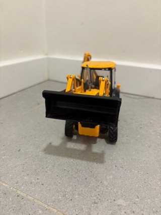 Tractor JCB Amarillo Juguete Metálico