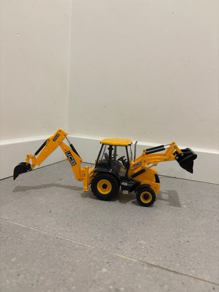 Tractor JCB Amarillo Juguete Metálico
