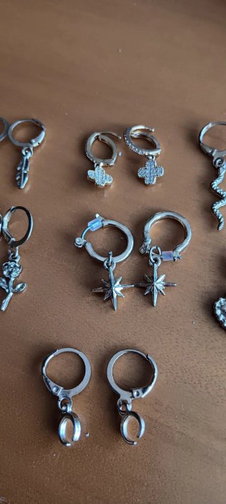 Lote de pendientes de bisutería