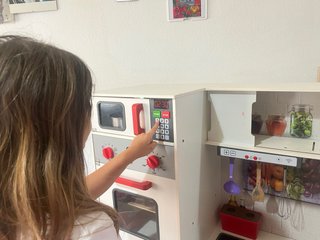 Cocina de madera para niños