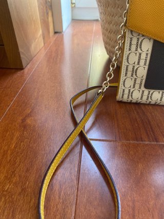 Bolso Enveloped CH Amarillo y Marrón