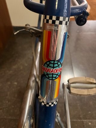 Bicicleta Plegable Derbi Rabasa Azul. Pieza retro.