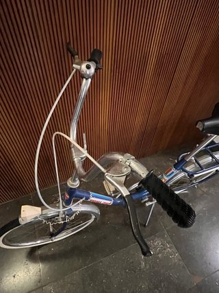 Bicicleta Plegable Derbi Rabasa Azul. Pieza retro.