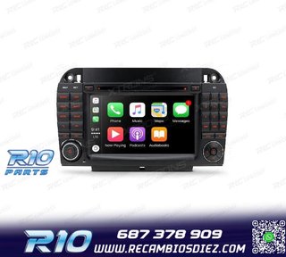 RADIO GPS ANDROID 10 PARA MERCEDES S W220 98-05