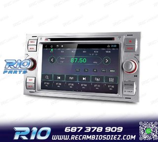 RADIO GPS ANDROID 12 PARA FORD FOCUS C-MAX FIESTA GALAXY KUG