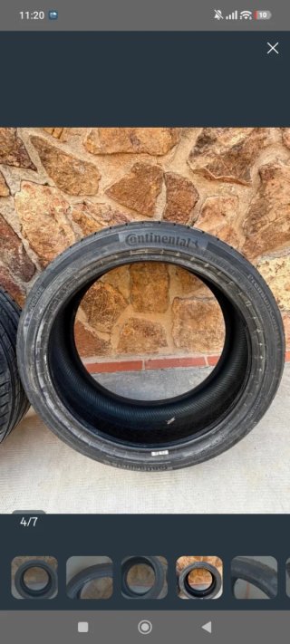 Neumáticos Bridgestone y continental 18"