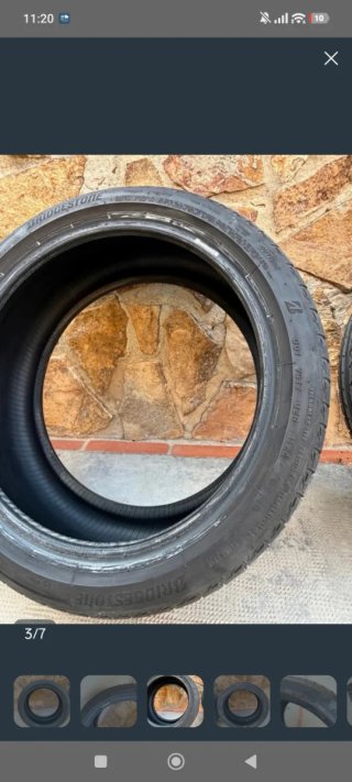 Neumáticos Bridgestone y continental 18"