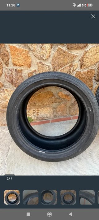Neumáticos Bridgestone y continental 18"