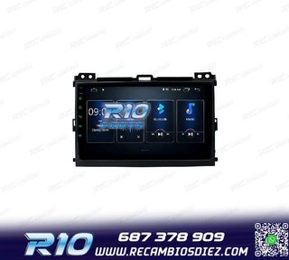 RADIO GPS ANDROID 12 PARA TOYOTA LAND CRUISER 02-09