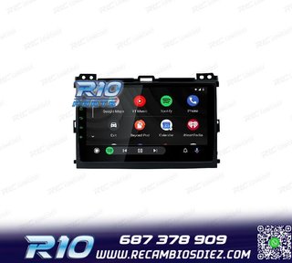 RADIO GPS ANDROID 12 PARA TOYOTA LAND CRUISER 02-09