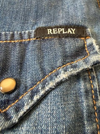 Camisa vaquera Replay azul