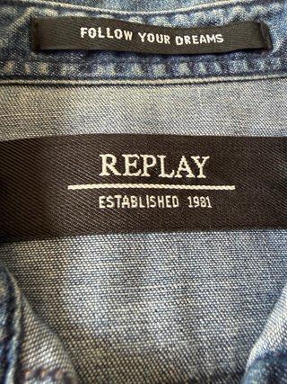 Camisa vaquera Replay azul