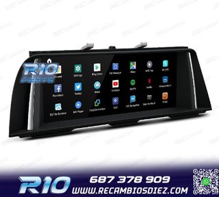 RADIO GPS ANDROID 12 BMW F10 F11 13- CON SISTEMA NBT