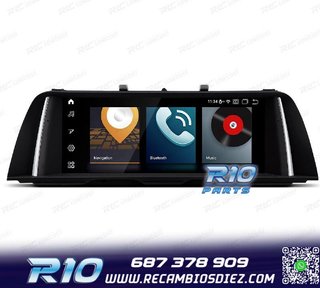 RADIO GPS ANDROID 12 BMW F10 F11 13- CON SISTEMA NBT