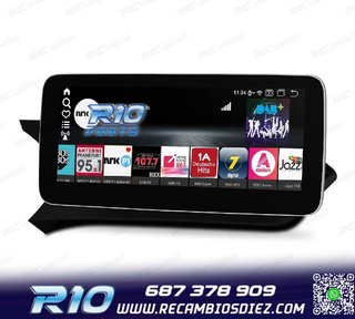 RADIO GPS ANDROID 12 PARA MERCEDES W204 11-14