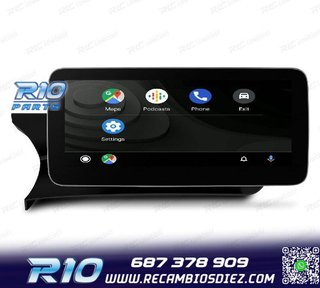 RADIO GPS ANDROID 12 PARA MERCEDES W204 11-14