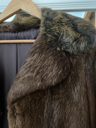 Abrigo de pelo natural vintage