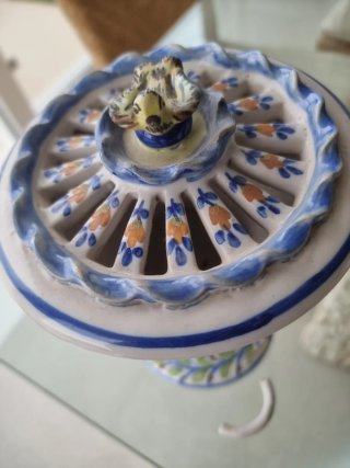 Albahaquera calada cerámica Jose Gimeno Martinez