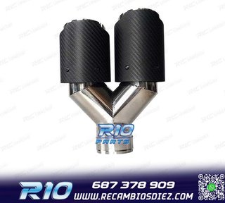 COLA ESCAPE CARBONO DOBLE DERECHA LOOK AKRAPOVIC