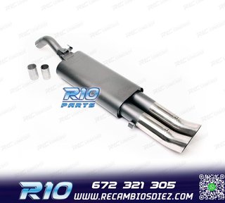 SILENCIOSO ESCAPE PARA VOLKSWAGEN VW GOLF II 1983-1991 x2 DT