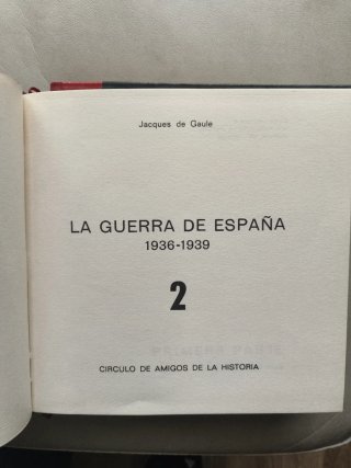Doble libro la guerra de España