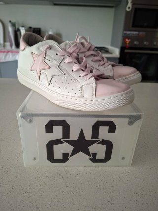 Sneakers 2Star bianche e rosa
