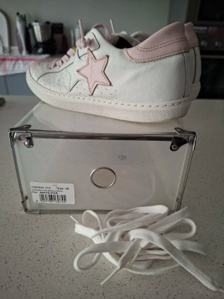 Sneakers 2Star bianche e rosa