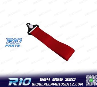 CINTA DE REMOLQUE ROJA EN TELA