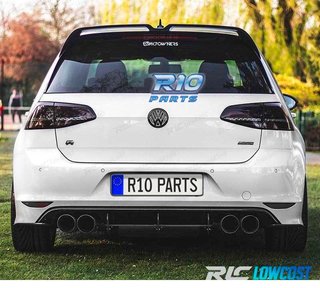 ALERON SPOILER VOLKSWAGEN VW GOLF 7 7.5 LOOK OETTINGER NEGRO