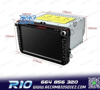 RADIO GPS ANDROID 14 PARA VOLKSWAGEN VW GOLF POLO PASSAT CAD
