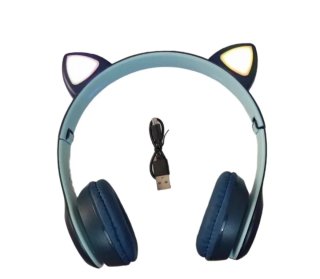 Auriculares Bluetooth infantil con Orejas de Gato