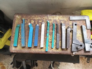 Lote de cuchillas para torno