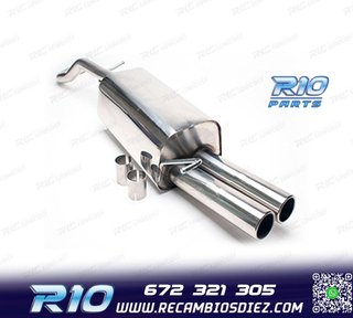 SILENCIOSO ESCAPE PARA VOLKSWAGEN VW GOLF IV 09 1996- INOX x