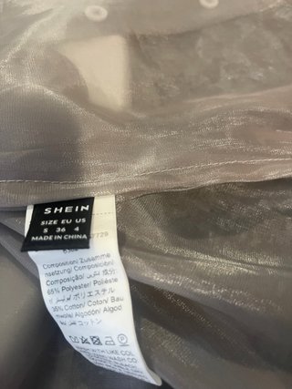 Camicia donna grigia trasparente scatola 40