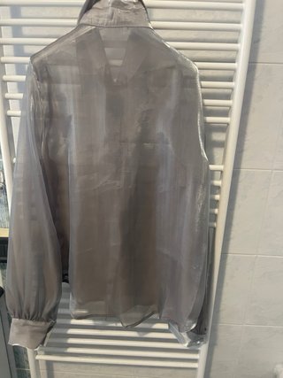 Camicia donna grigia trasparente scatola 40