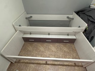 Cama nido madera y metal