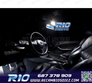 KIT 14 BOMBILLAS LED INTERIOR BMW SERIE 3 E46 SEDAN COUPE 32