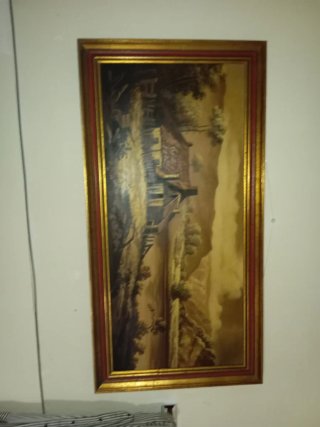 Cuadro antiguo paisaje