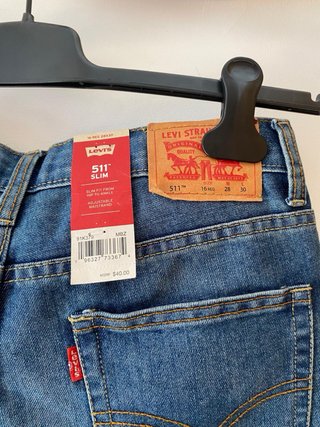 Levi’s 511 Niño Recto Talla 16 Nuevo EEUU