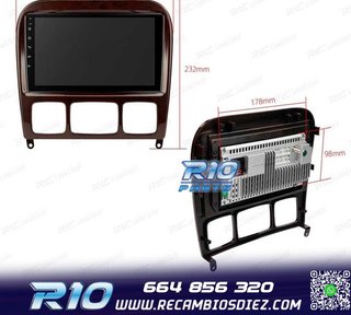 RADIO GPS ANDROID 13 MERCEDES CLASE S W220 98-05
