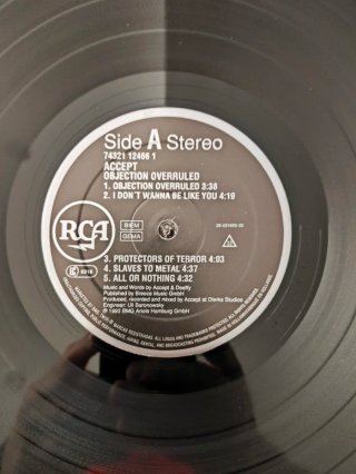 Vinilo Accept - Objection Overruled