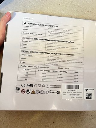 Secador Pelo Profesional Ionico - Secado Rápido