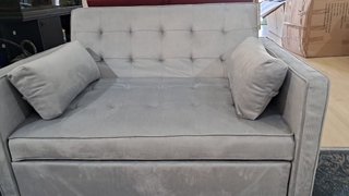 Sofá Cama Gris Tela
